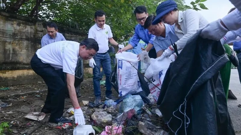 Hình ảnh minh họa quá trình xử lý đất bị ô nhiễm bằng công nghệ địa kỹ thuật môi trường